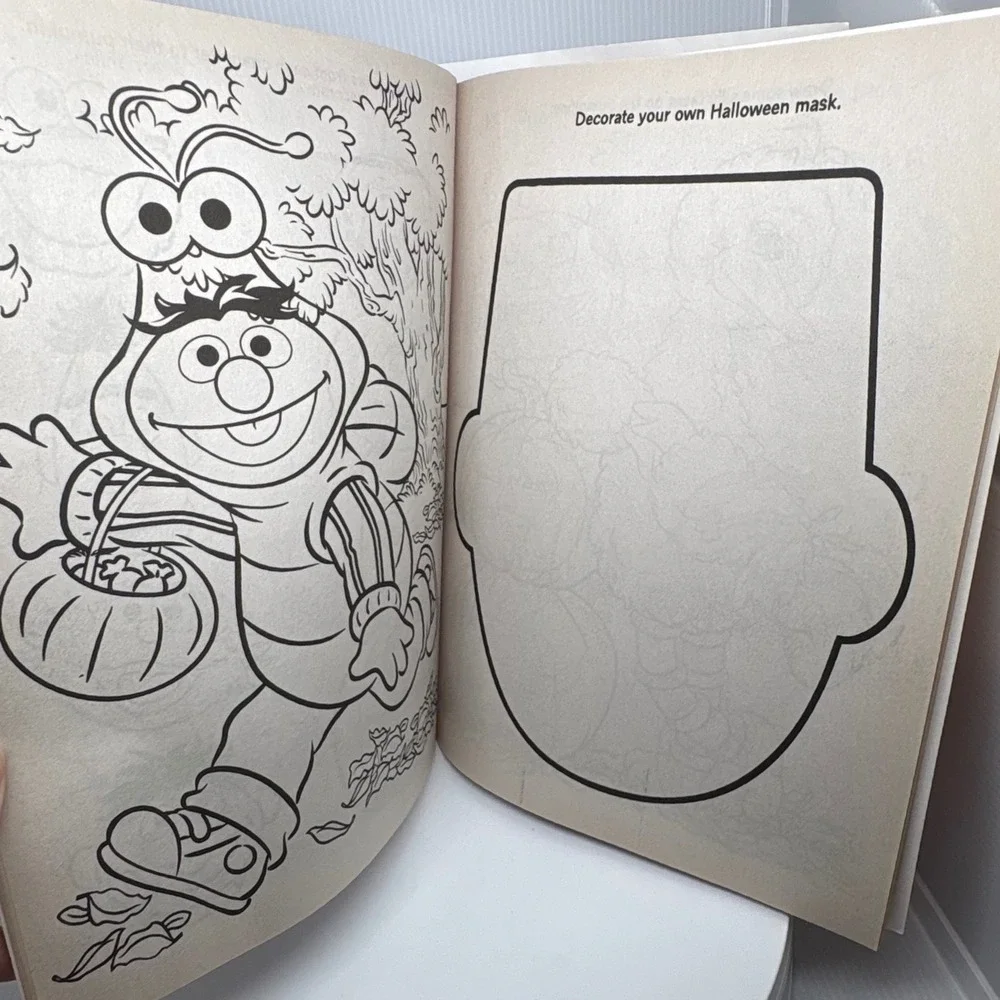 Sesame Street Spooky Monsters Halloween Coloring Activity Book Elmo Counting